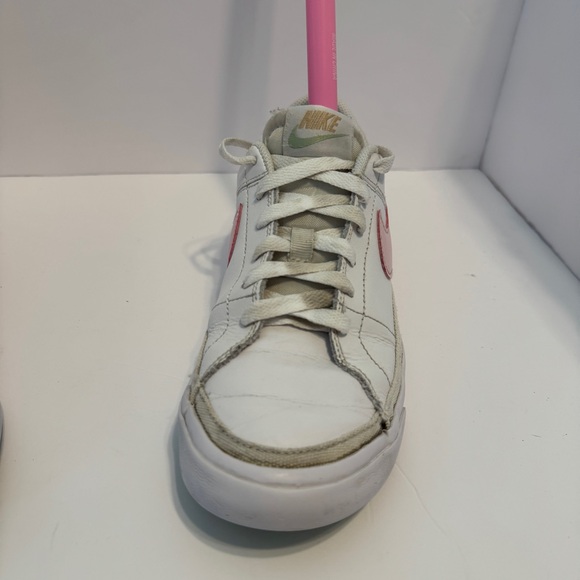 Nike White Pink Yellow Sneakers Girls 6Y (W 7.5–8) - Picture 13 of 16